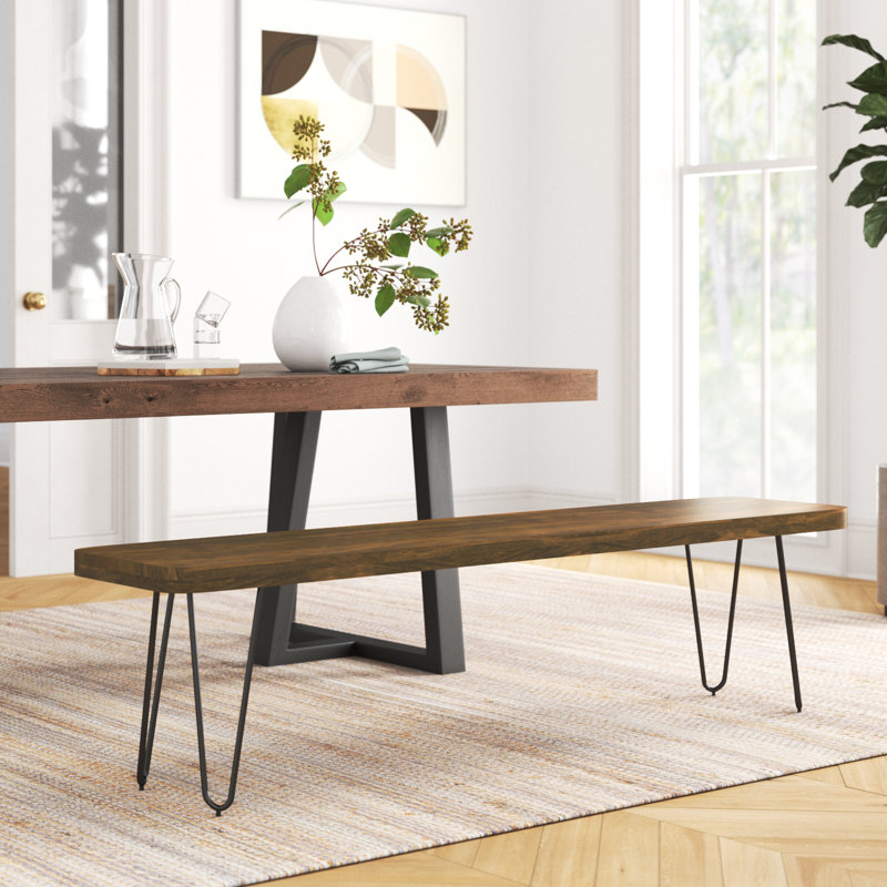 Altmar Solid Wood Bench, Sheesham, 45cm H x 120cm W x 40cm D