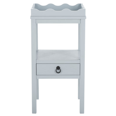 1-Drawer Accent Table with Scalloped Edges