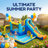 Multi-Function Castle Water Park Inflatable Bounce House With Educational Hopscotch Pool