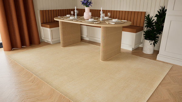 Wool Hand Knotted Area Rug, 1.50m x 0.90m