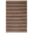 Lexi-Amelia Natural Fiber Flat Weave Jute/Cotton Striped Rug in Black/Natural-137717606