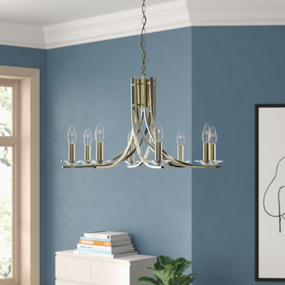 Pamelia 8 - Light Candle Style Chandelier