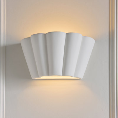 Ceramic Flush Mounted Sconce