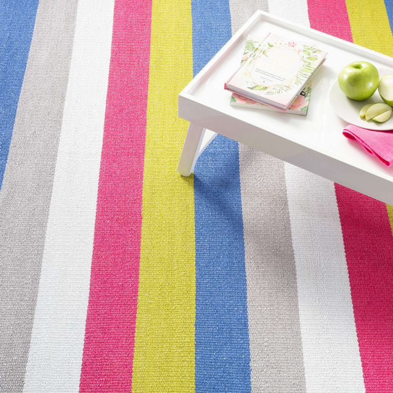 Jules Stripe Handwoven Indoor/Outdoor Rug, Rectangle 8' x 10'