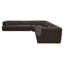 Clove L-Shaped Sectional Deep Brown-2054865739