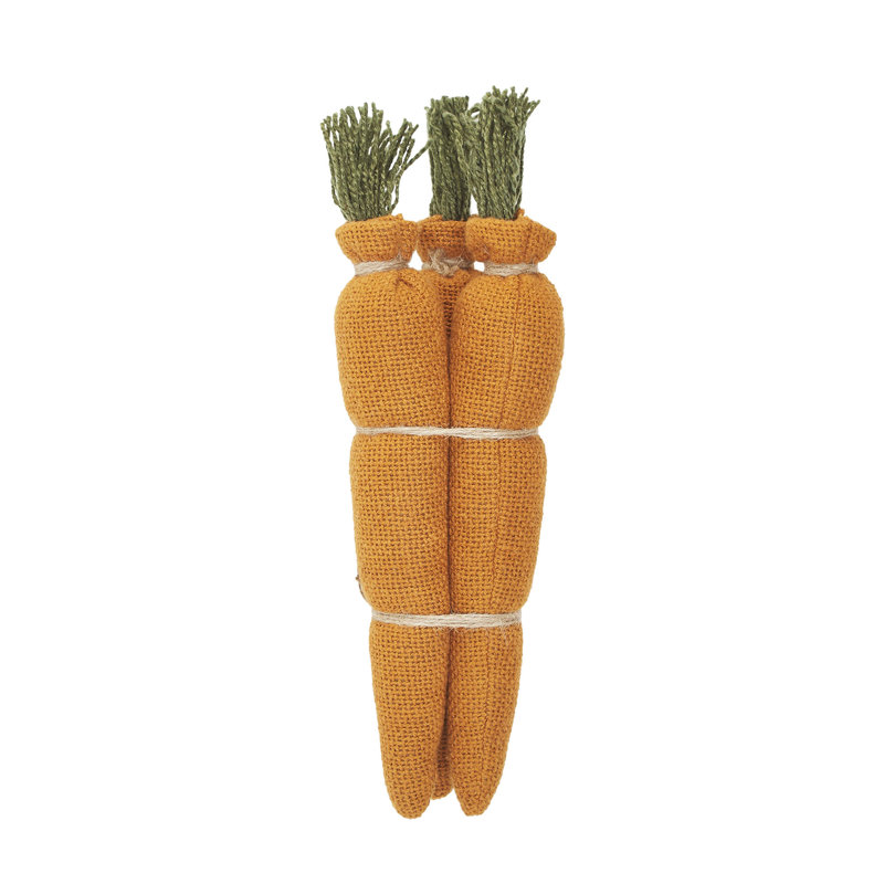 Ensemble de 3 carottes au printemps
