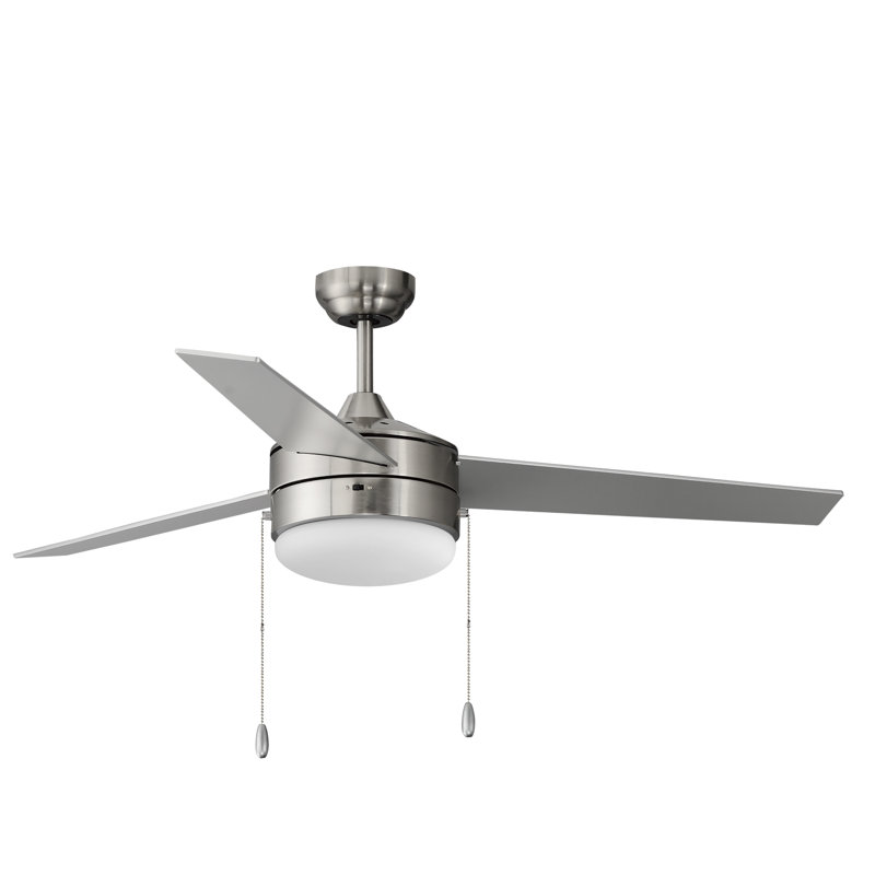 Ventilateur de plafond intérieur Zago Trio, Argent