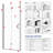 30" W x 72" H Bifold Pivot Shower Door with 1/4" Tempered Glass, Stainless Steel Chrome Frame-100751563