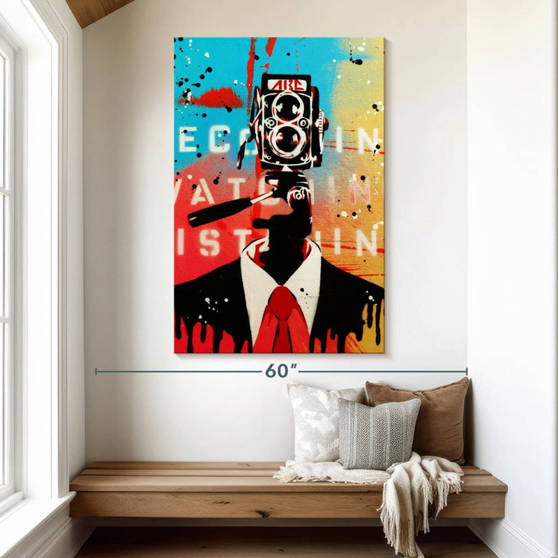 NSA Camera Man, 51" H x 34" W