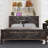 Farmhouse Bed Frame With Charging Station And Storage Cabinets-114584118-114584117