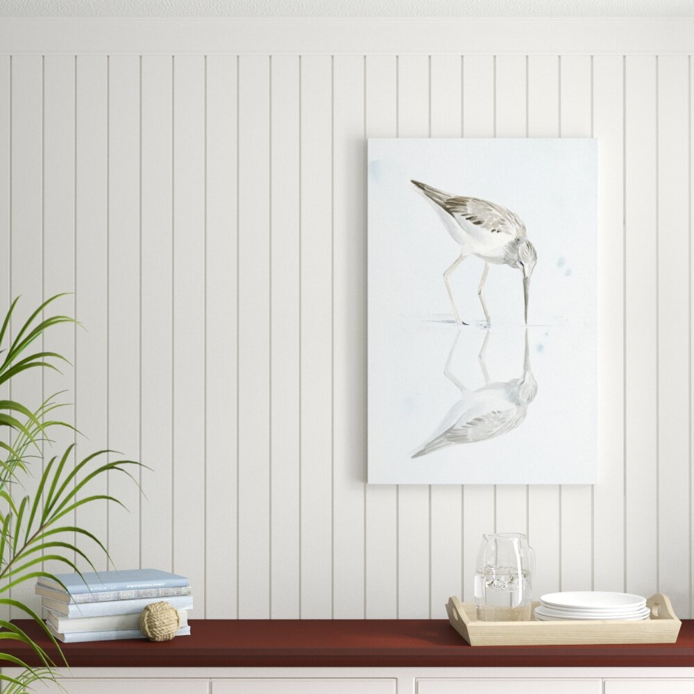 Leinwandbild "Sandpiper Reflections I" von Jennifer Paxton Parker