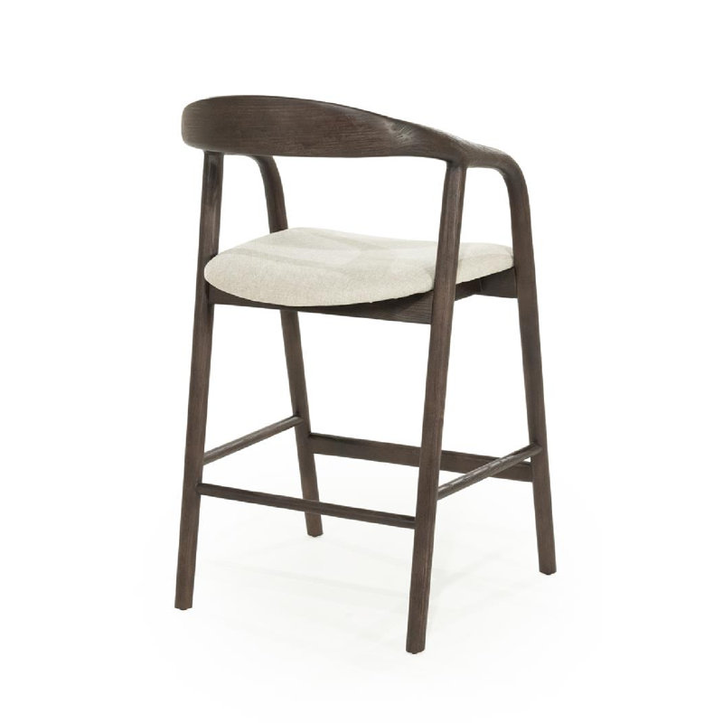 Rayven Barstool High, Walnut, Counter Stool (26" Seat Height)