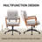 Upholstered Swivel Home Office Desk Chair-1400671508