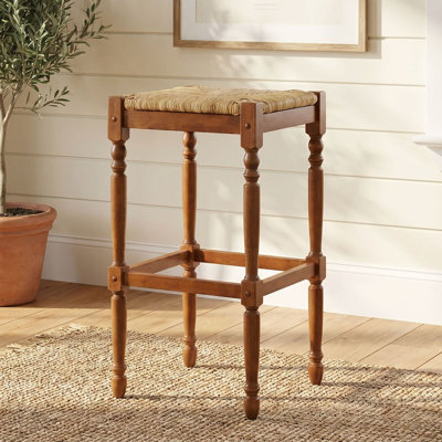 Chiem Counter Stool with Solid Wood Frame