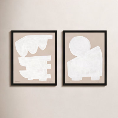 Gallman "Modules in White" 2-Piece Print Set