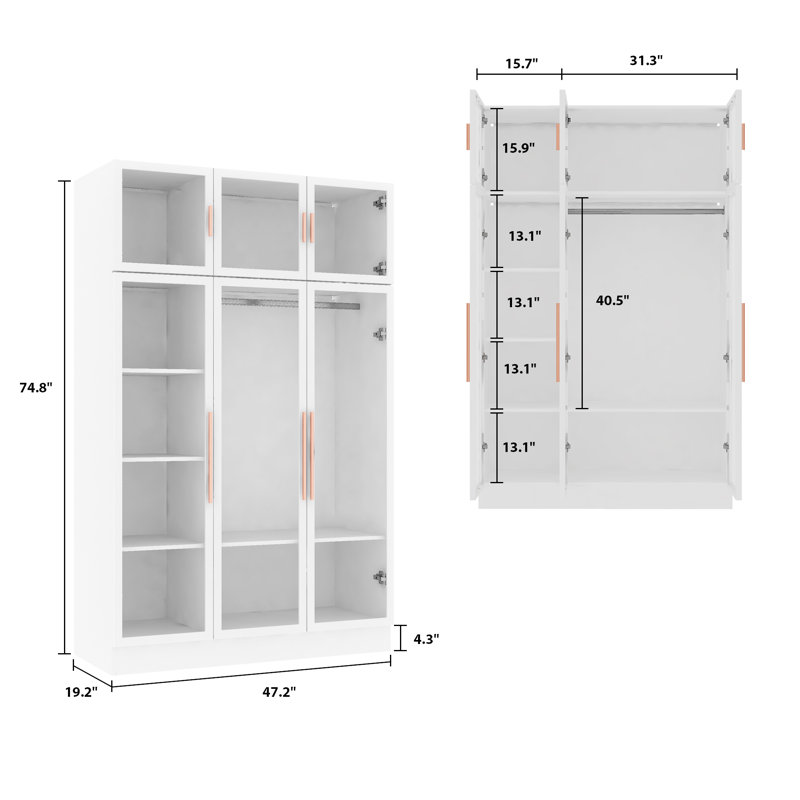 Wade Logan® Caseyn Armoire & Reviews | Wayfair