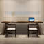 Bureau rectangulaire en bois massif noyer-109518911