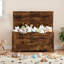 Banc de rangement en bois manufacturé Arelle