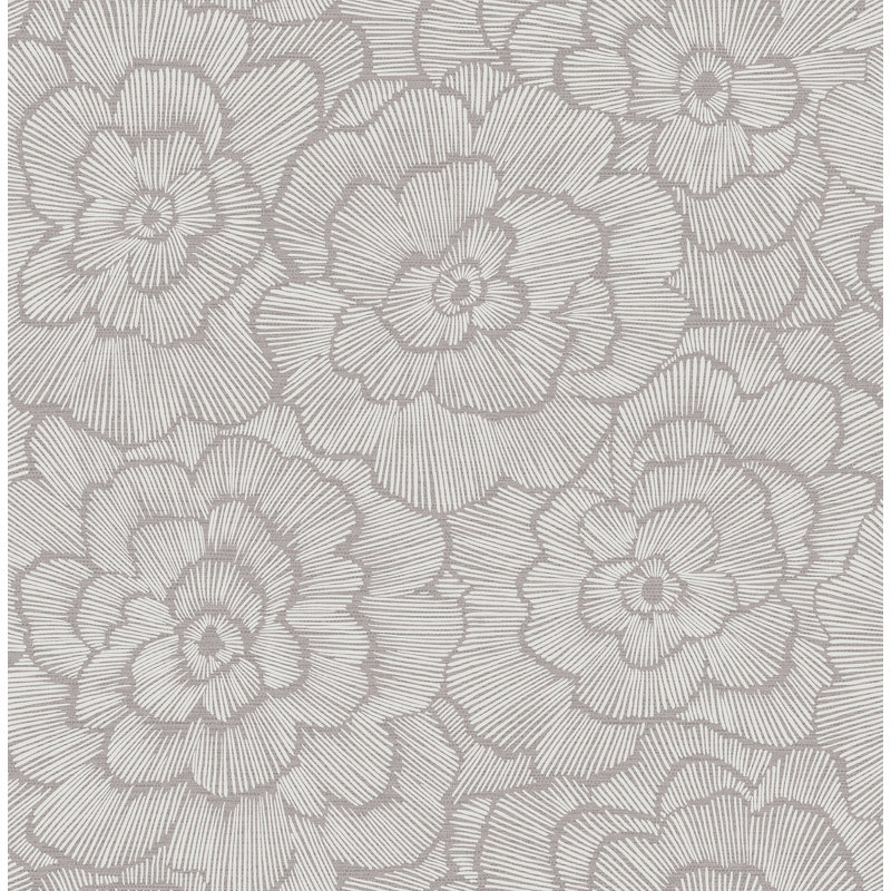 Rouleau de papier peint L 33 pi x l 20,5 po , Rose