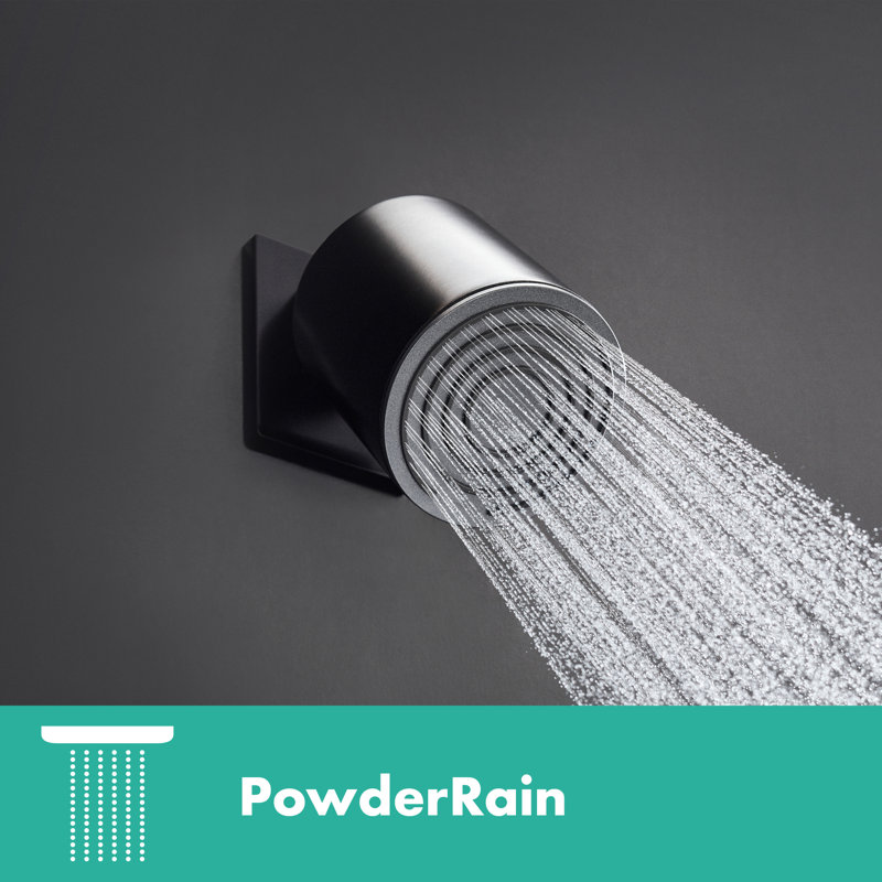 Ensemble de douche à pression équilibrée avec iBox hansgrohe Pulsifier S, 2,5 gallons par minute, en bronze brossé