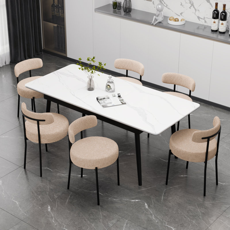 Chaises d'appoint rembourrées avec structure en fer, Chameau