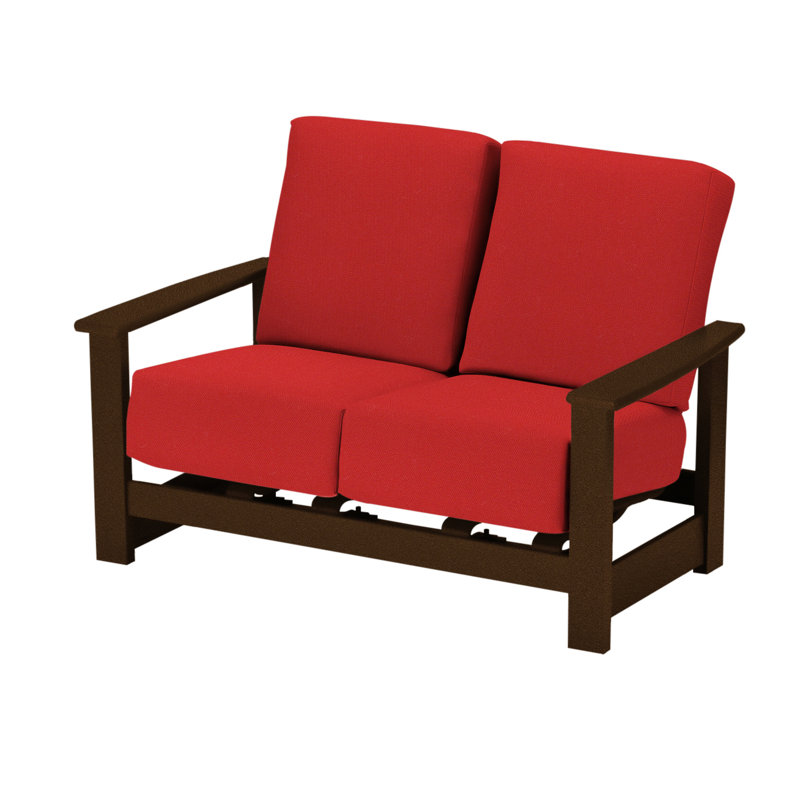 Causeuse profond avec coussins Leeward, Kona, Rouge 1A