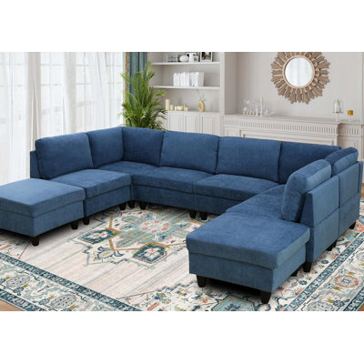 Brayleigh 8-Piece Symmetrical Modular Sectional With Ottoman