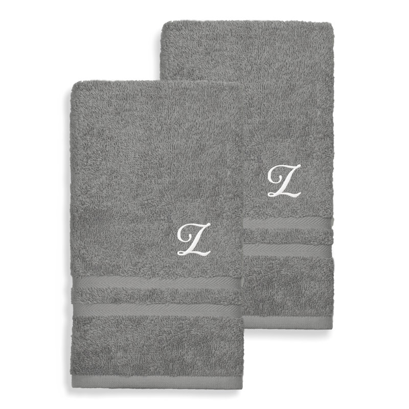 Débarbouillette 100% coton Denzi, Z, Gris foncé