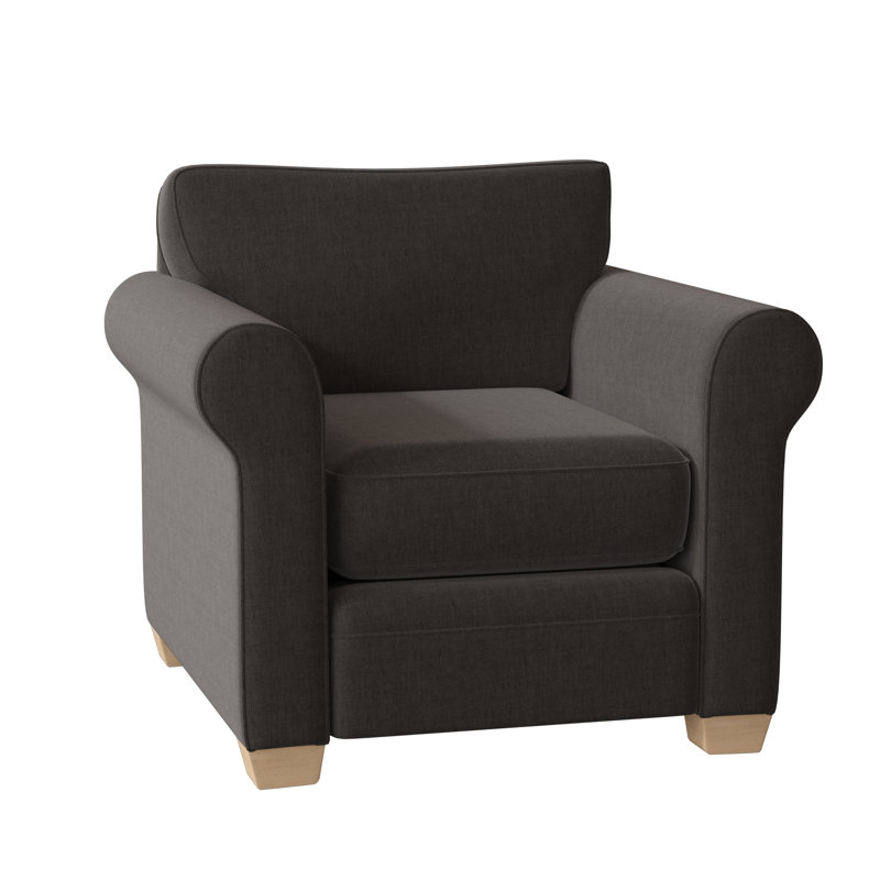 Fauteuil Quaker, Brut, Graphite Entice