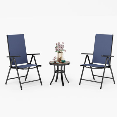 Alyah 2 - Person Patio Dining Set with Round Table