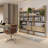 Besnike 3 Low Bookcase in Oiled Oak - Stylish Storage with Sliding Doors