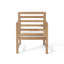 Ensemble de 2 fauteuils d'extérieur en bois d'acacia