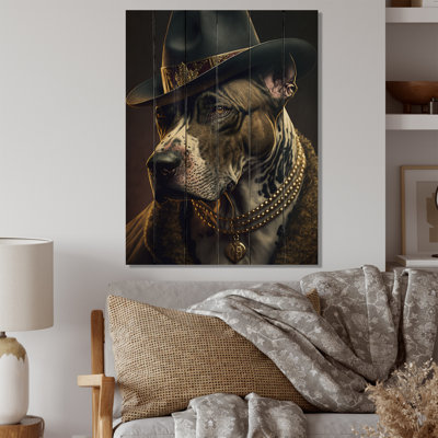 Mafia Pitbull II - impression sur bois sans cadre
