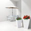 Ensemble de jardinières durables, conception moderne en oxyde de magnésium pour l'intérieur et l'extérieur