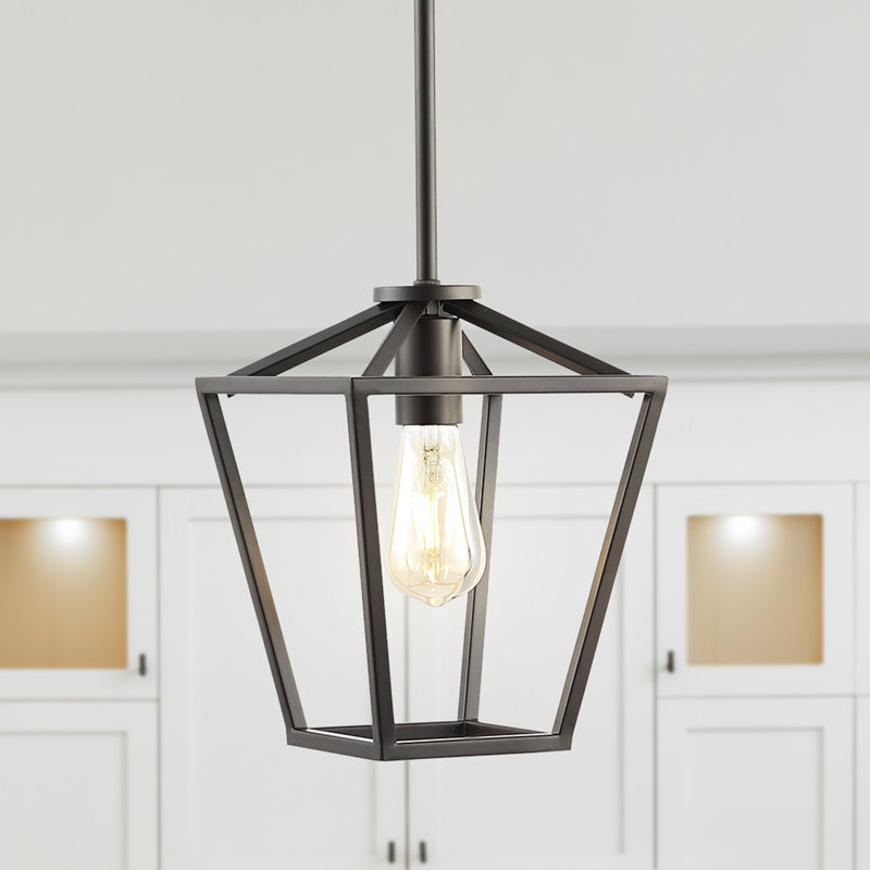 Luminaire suspendu géométrique à 1 lumière Jocelynn