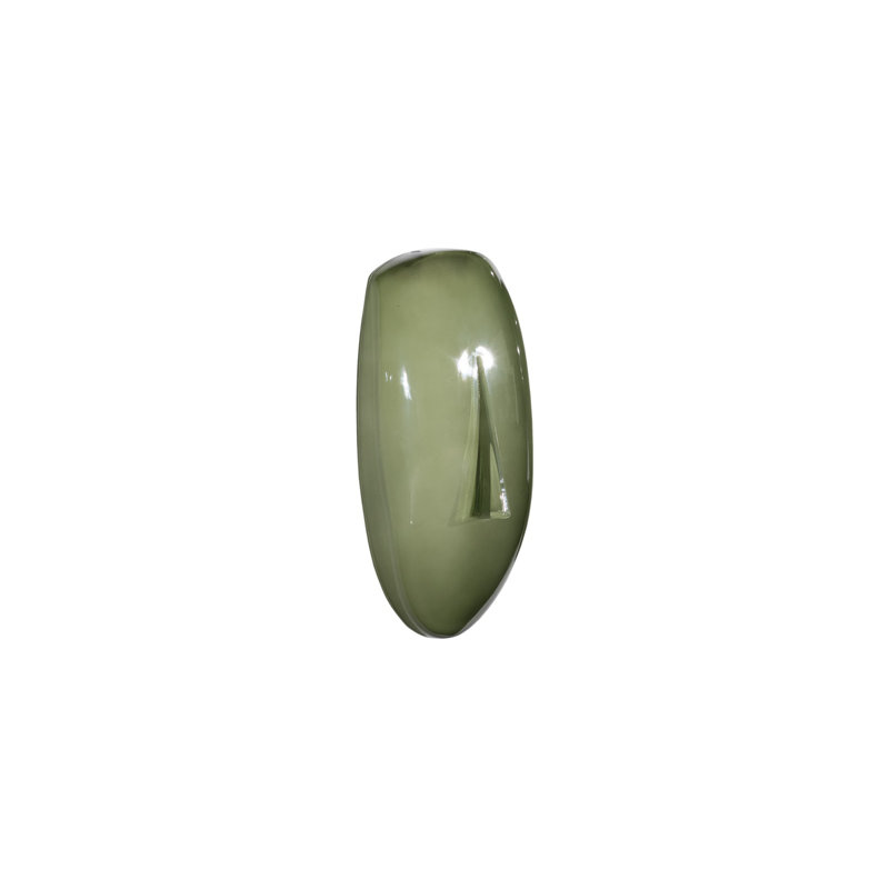 Classic Concave Cycladic Wall Art, Green, Green