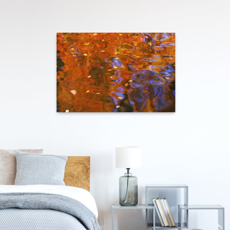 Rippled pattern on water surface Sacramento California USA 1 Piece Wrapped Canvas Wall Art, 91.44 cm H x 60.96 cm W
