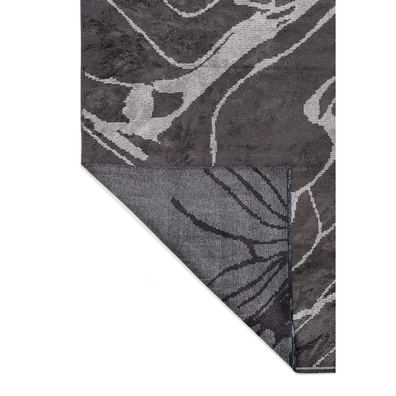 Deamer Abstract Hand Loom Indoor / Outdoor Area Rug, Rectangle 5'3" x 7'6"