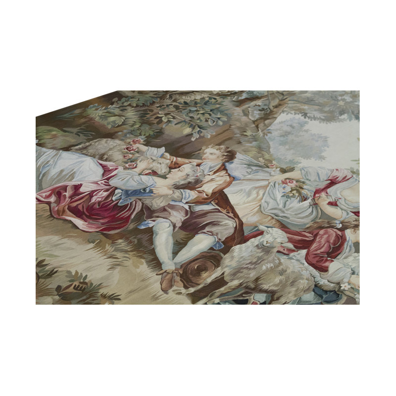 Hand-Knotted High-Quality Ivory Area Rug