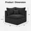 Fauteuil d'appoint rembourré Ashville Chenille-130186107
