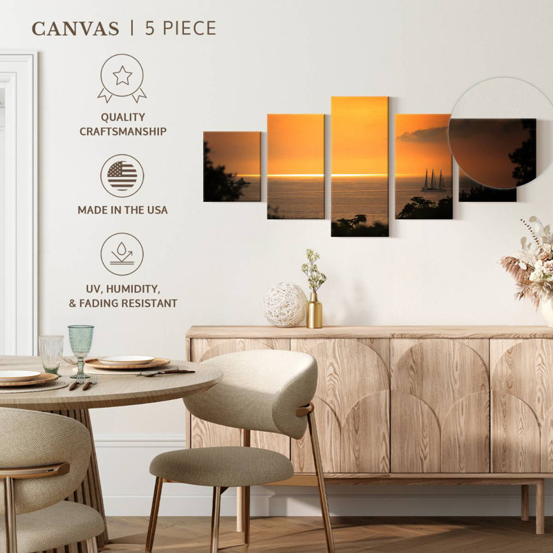 Ship Sunset Cruise, 24" H x 55" W