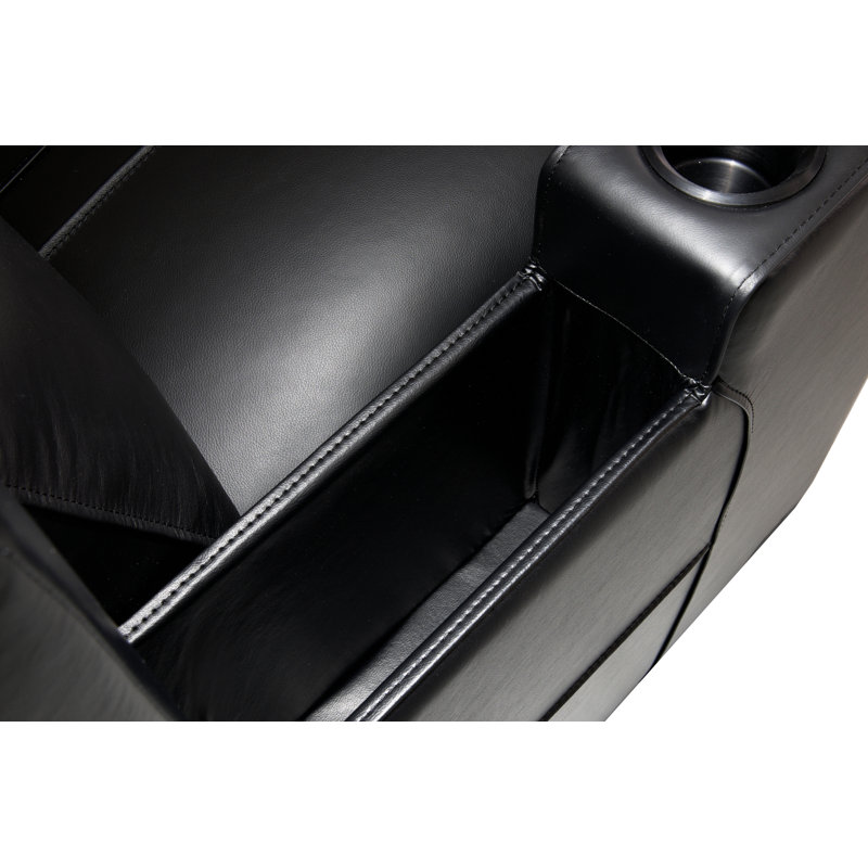 Sièges de cinéma configurables power home, Noir, Simili cuir