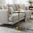 Round Accent Table, Distressed Bronze Aluminum And Clear Glass-129992463