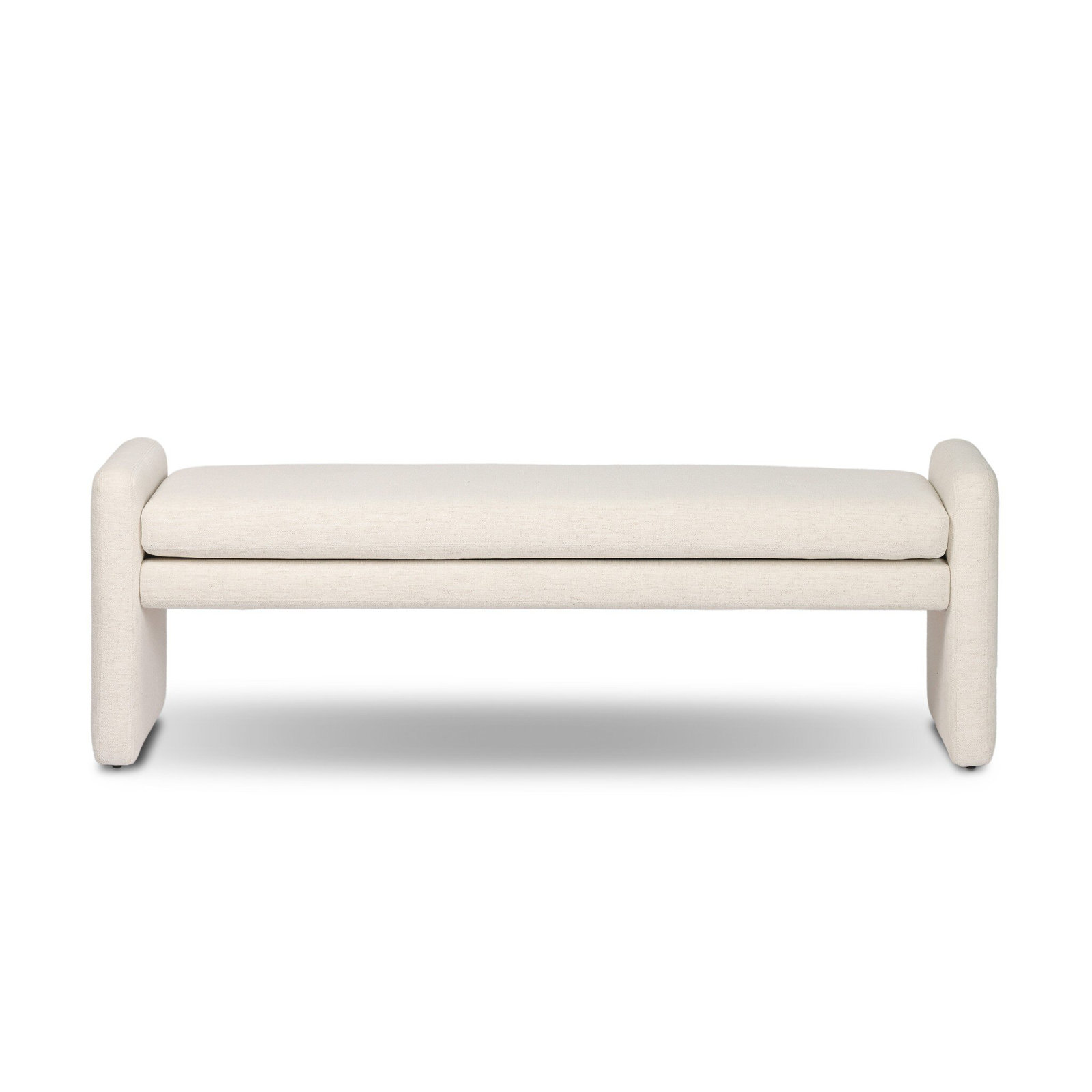 Geordi 70" Dining Bench, Crypton Nomad Snow