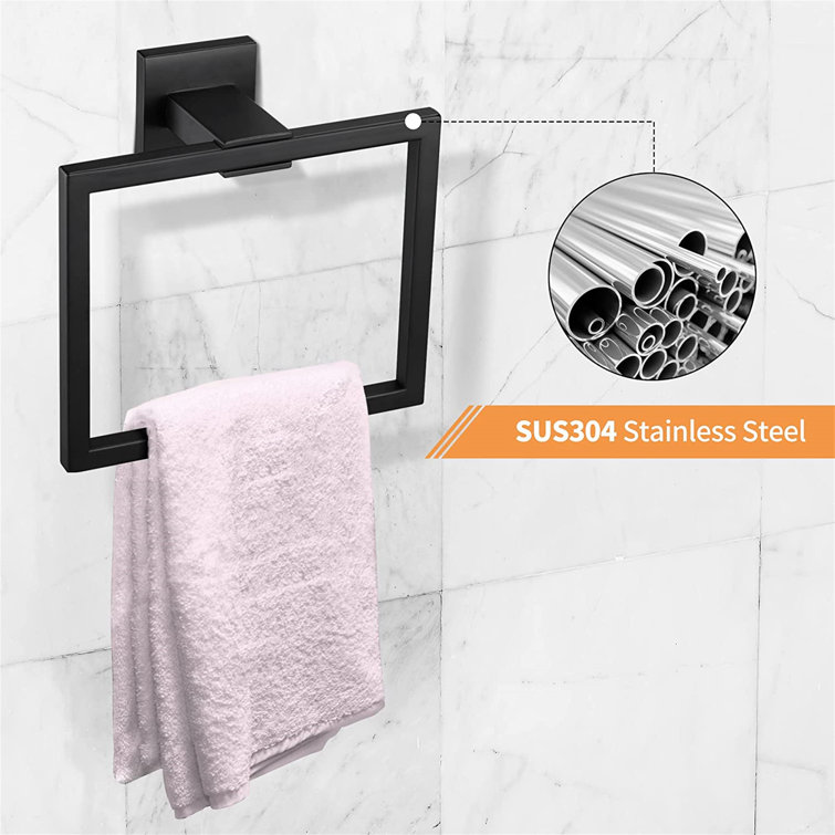 Pynsseu Brushed Gold Towel Ring For Bathroom 1 Pack