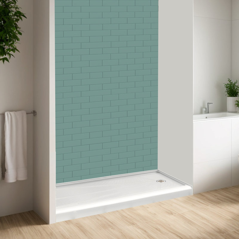 Base de douche triple antidérapante ABC6036, Droite