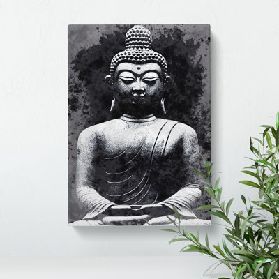 Moody Buddha - Wrapped Canvas Print