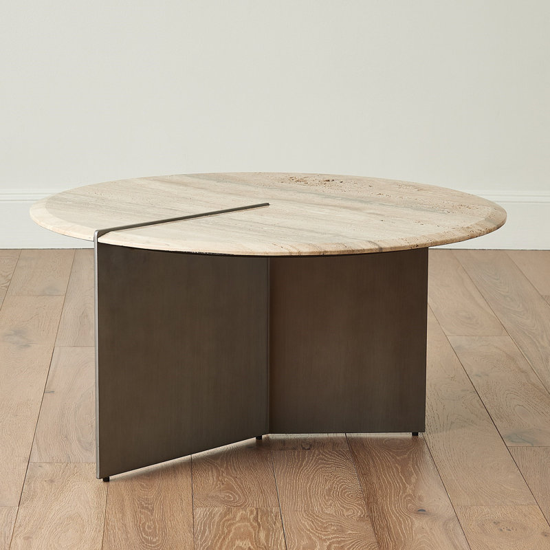 Sundial Stone Top Coffee Table