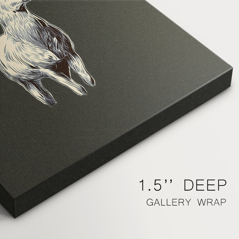 Pale Winter Candle Parish-Premium Gallery Wrapped Canvas, 18" H x 12" W