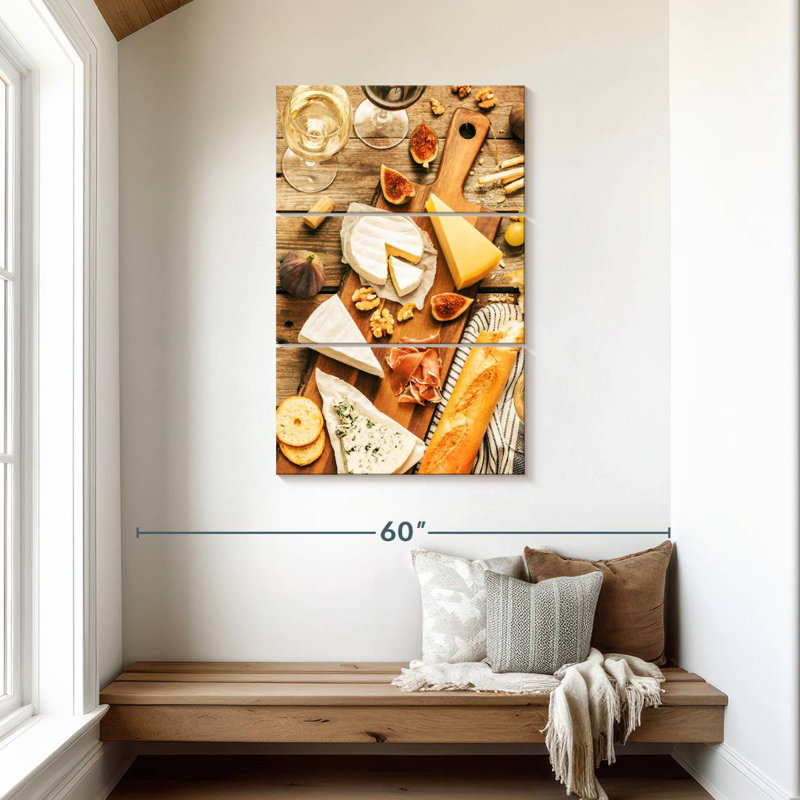 Yarlin Wine And Cheese Snacks, 45" H x 28" W